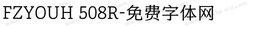 FZYOUH 508R字体转换